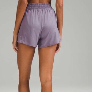 Lululemon Hotty Hot High-Rise Lined Short 4" Purple Ash